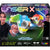 Laser X Ultra toy blaster packaging with two people holding blasters, featuring colorful design and text.