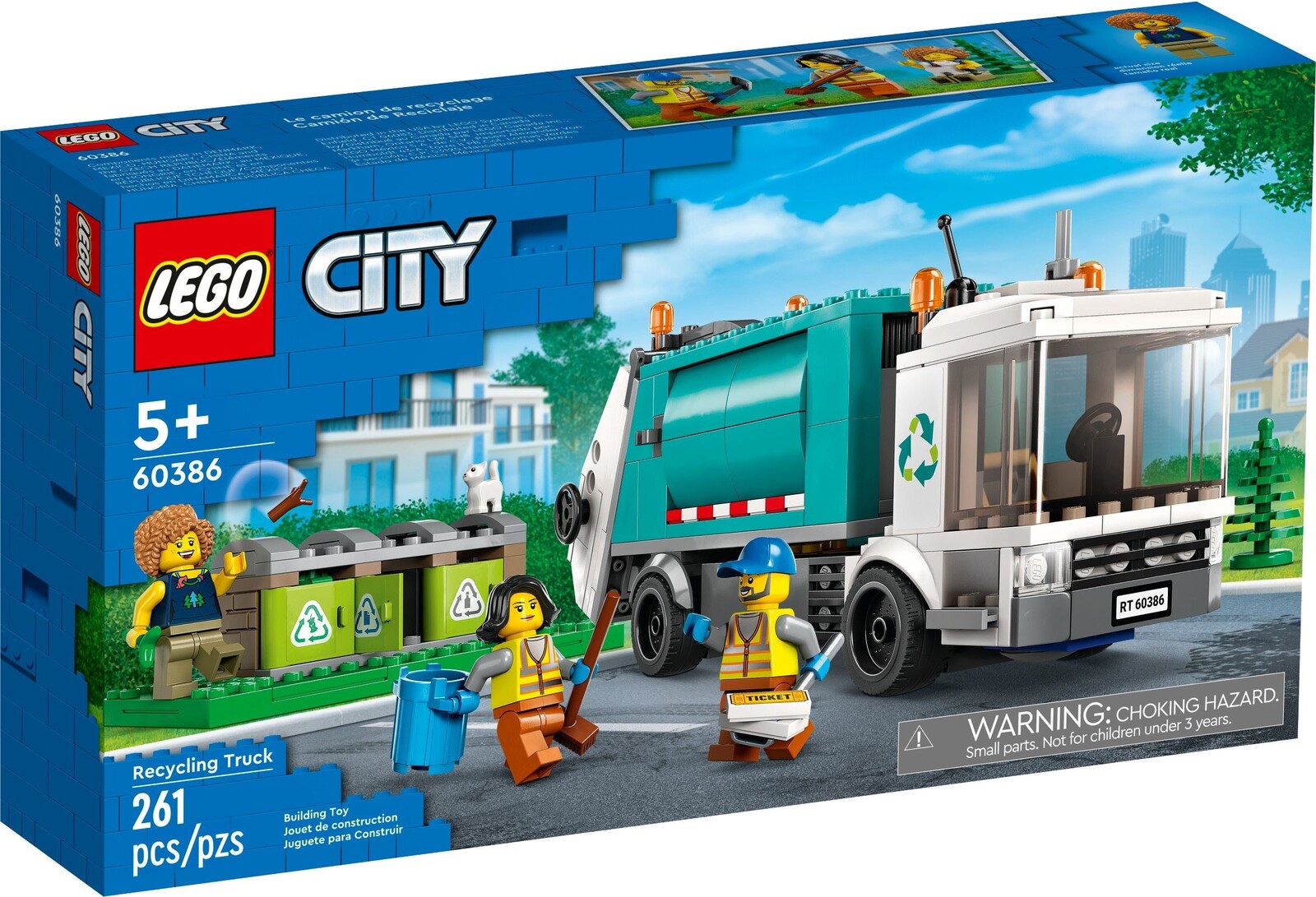 LEGO 60386 CITY RECYCLING TRUCK - Toyworld Frankston
