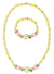PINK POPPY - LEMON DELIGHT STRETCH BEADED NECKLACE AND BRACELET SET - Toyworld Frankston