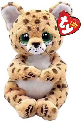 TY - BEANIE BELLIES - LLOYD - TAN LEOPARD - Toyworld Frankston