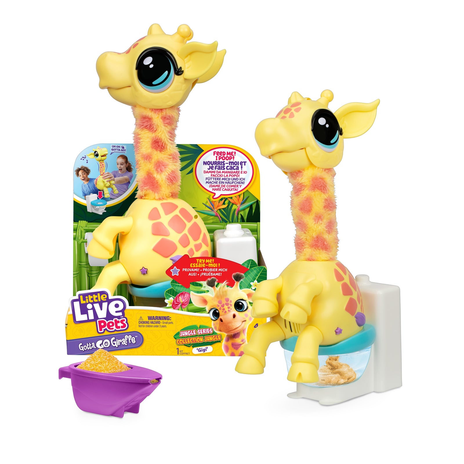 Toy giraffe little live pets