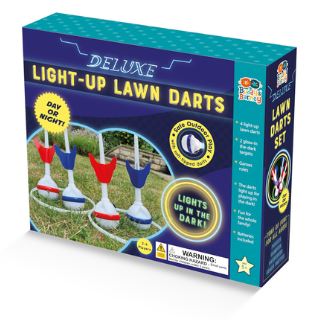 BUDDY AND BARNEY DELUXE LIGHTUP LAWN DARTS