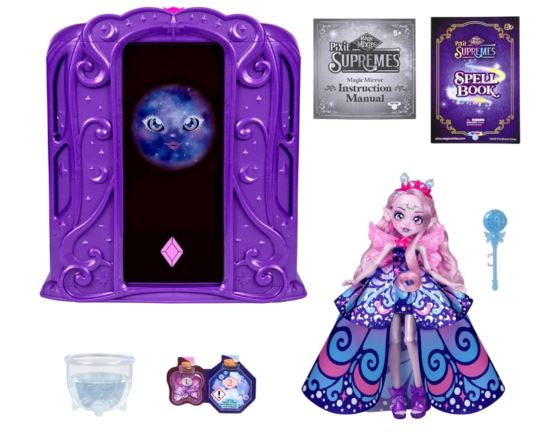 MAGIC MIXIES PIXIE SUPREMES - MAGIC MIRROR WITH 10 INCH FASHION DOLL