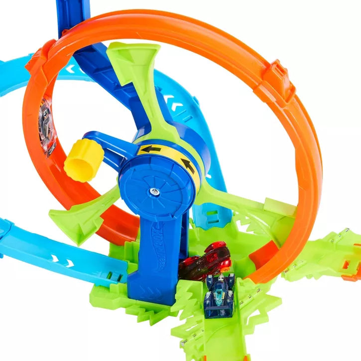 HOT WHEELS STUNT TRACKS RAPID LAUNCH AND LOOP PLAYSET