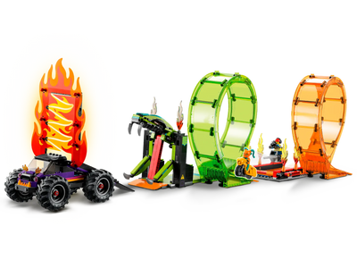 LEGO - CITY - 60339 DOUBLE LOOP STUNT ARENA - Toyworld Frankston