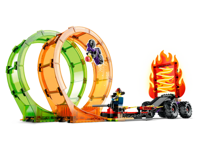 LEGO - CITY - 60339 DOUBLE LOOP STUNT ARENA - Toyworld Frankston
