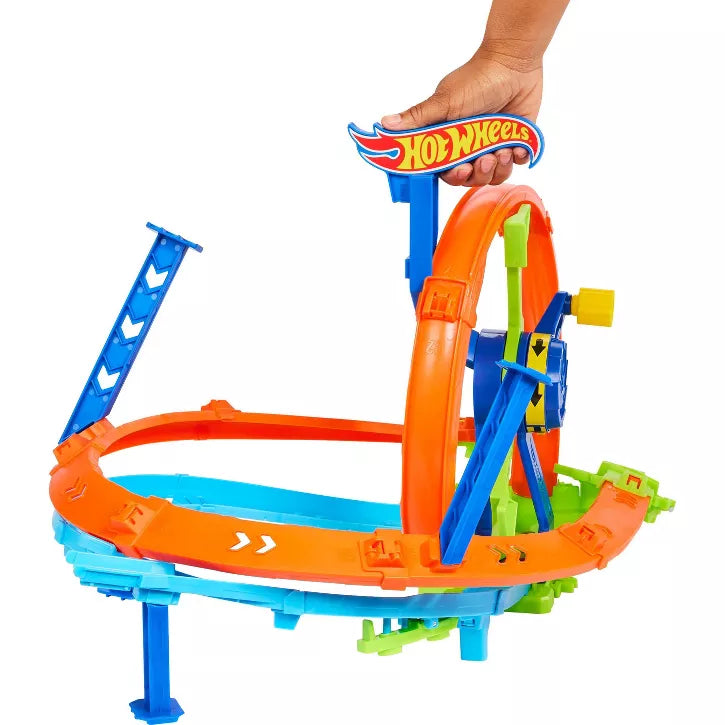 HOT WHEELS STUNT TRACKS RAPID LAUNCH AND LOOP PLAYSET