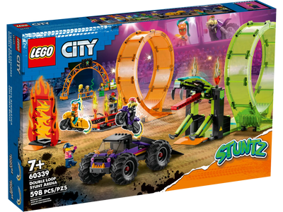 LEGO - CITY - 60339 DOUBLE LOOP STUNT ARENA - Toyworld Frankston