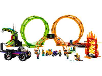 LEGO - CITY - 60339 DOUBLE LOOP STUNT ARENA - Toyworld Frankston