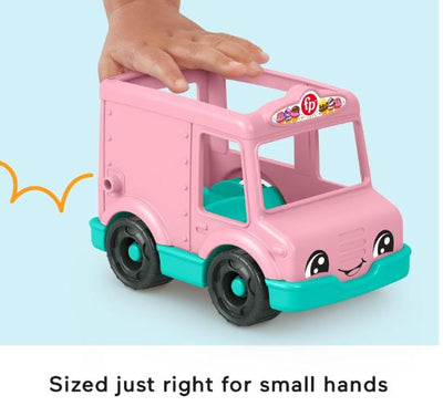 FISHER PRICE - LITTLE PEOPLE SMALL VEHICLE - PINK ICE CREAM VAN