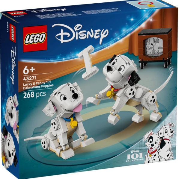 LEGO 43271 DISNEY - LUCKY AND PENNY 101 DALMATIONS PUPPIES - Toyworld Frankston