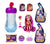 Magic Mixies Pixlings Shimmerverse Series including a purple potion bottle, a doll resembling Pippa the Firehorse Pixling, and accessories such as a crystal hair topper and color changing hair accessories.