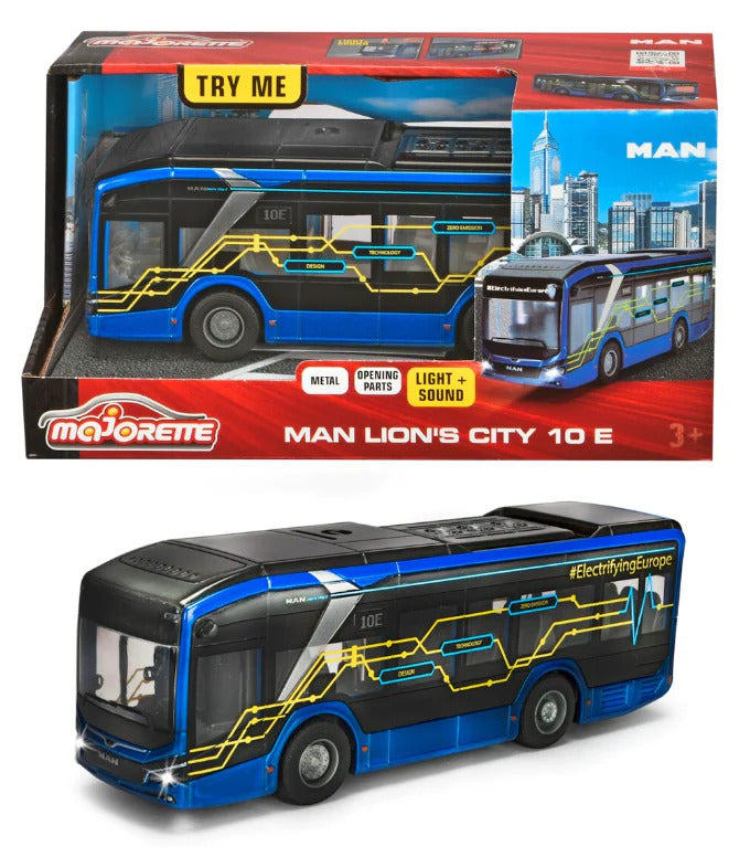 MAJORETTE MAN LIONS CITY 10E BUS 22.5CM - Toyworld Frankston