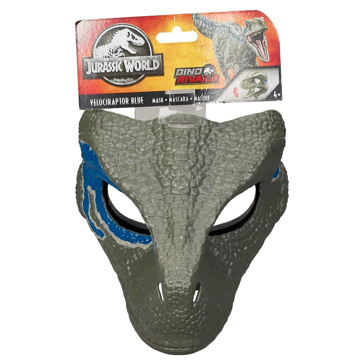 JURASSIC WORLD VELOCIRAPTOR 'BLUE' MASK WITH MOVING JAW