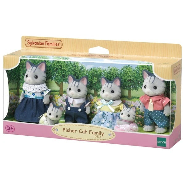 SYLVANIAN FAMILIES FISHER CAT FAMILY - Toyworld Frankston