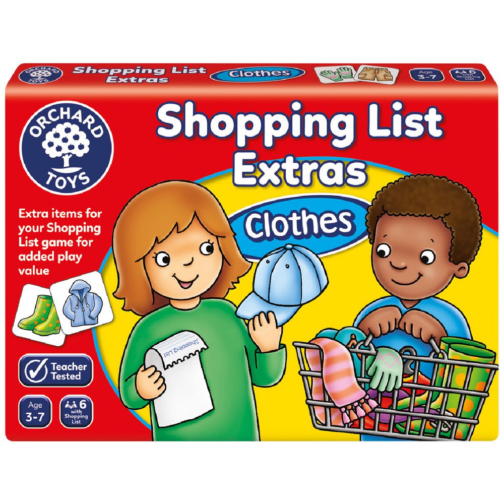 ORCHARD TOYS - SHOPPING LIST BOOSTER PACK - CLOTHES