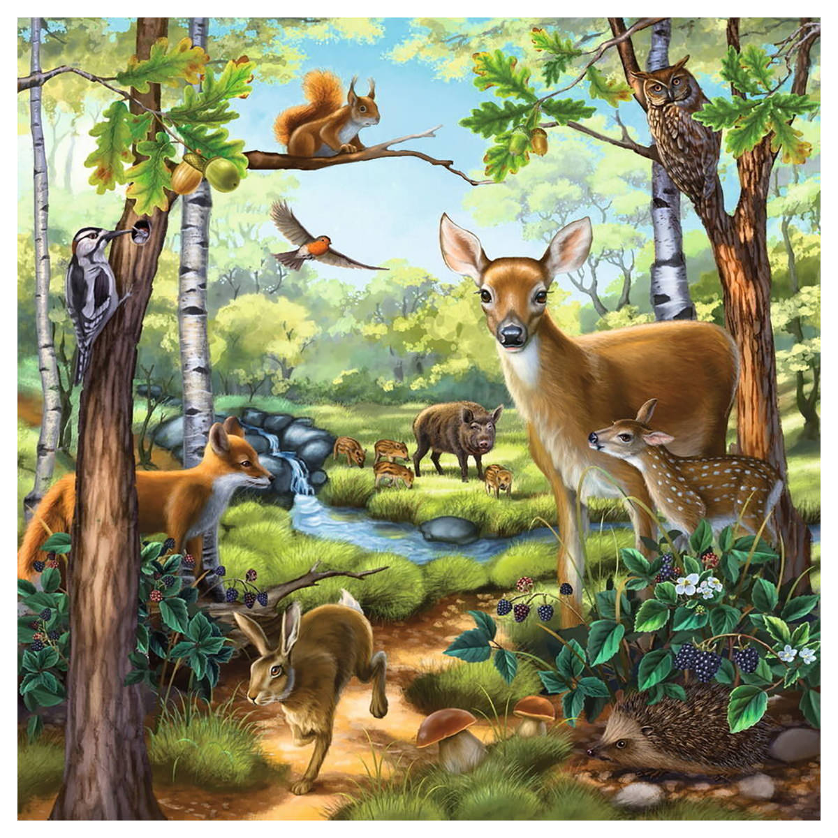 RAVENSBURGER - FOREST ZOO AND PETS PUZZLE