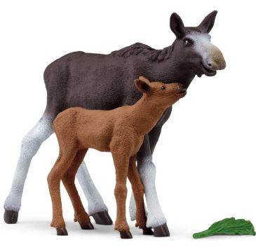 SCHLEICH - MOOSE & CALF WILDLIFE BOX