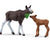 SCHLEICH - MOOSE & CALF WILDLIFE BOX