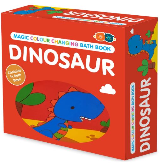 BUDDY AND BARNEY MAGIC COLOUR CHANGING BATH BOOK  DINOSAUR