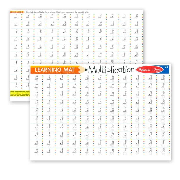 MELISSA AND DOUG LEARNING MAT - MULTIPLICATION - Toyworld Frankston