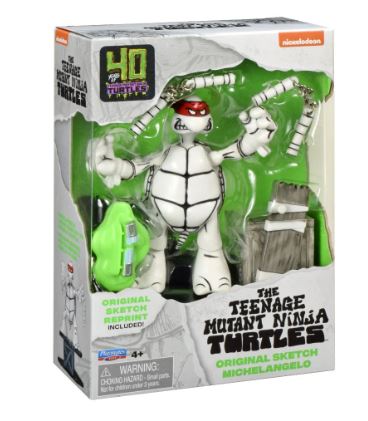 TEENAGE MUTANT NINJA TURTLES - 40TH ANNIVERSARY ORIGINAL SKETCH - MICHELANGELO - Toyworld Frankston