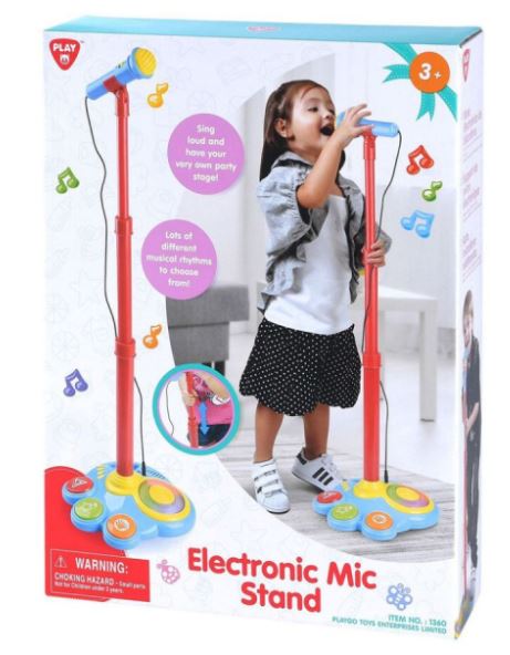 PLAY GO ELECTRONIC MIC STAND - Toyworld Frankston