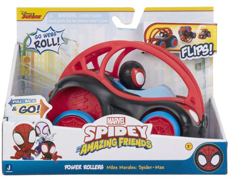 SPIDEY N FRIENDS POWER ROLLERS FEATURE VEHICLE - MILES MORALES SPIDER MAN - Toyworld Frankston