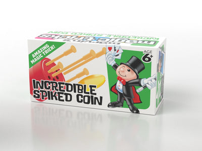 MARVINS MAGIC TRICKS MADE EASY - INCREDIBLE SPIKED COIN - Toyworld Frankston