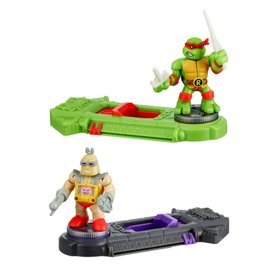 AKEDO TEENAGE MUTANT NINJA TURTLES MINI BATTLING ACTION WARRIORS - RAPHAEL VS KRAANG - Toyworld Frankston
