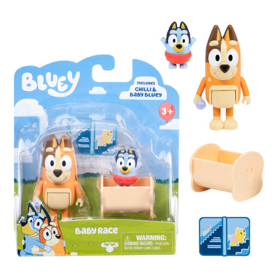 BLUEY 2IN FIGURE 2 PACK - BABY RACE - Toyworld Frankston