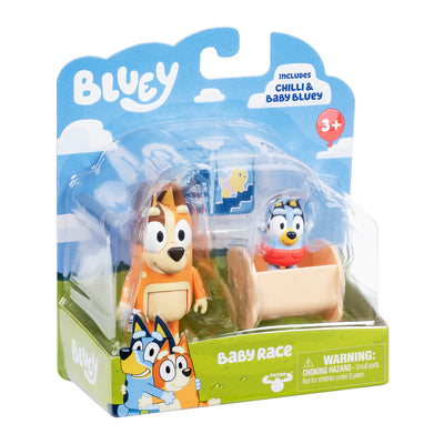 BLUEY 2IN FIGURE 2 PACK - BABY RACE - Toyworld Frankston