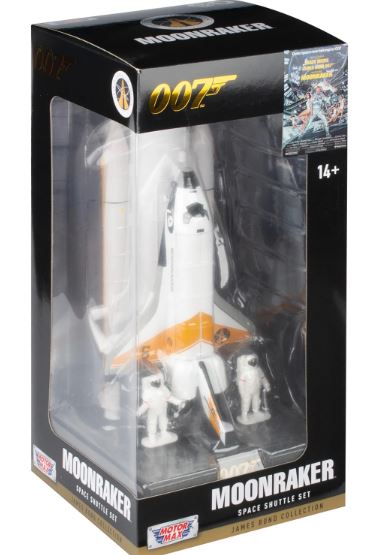MOTORMAX DIECAST MODEL - JAMES BOND 'MOONRAKER' - SPACE SHUTTLE SET - Toyworld Frankston