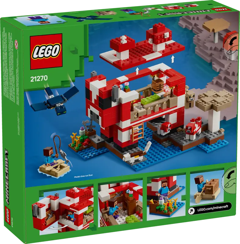 LEGO MINECRAFT 21270 THE MOOSHROOM HOUSE