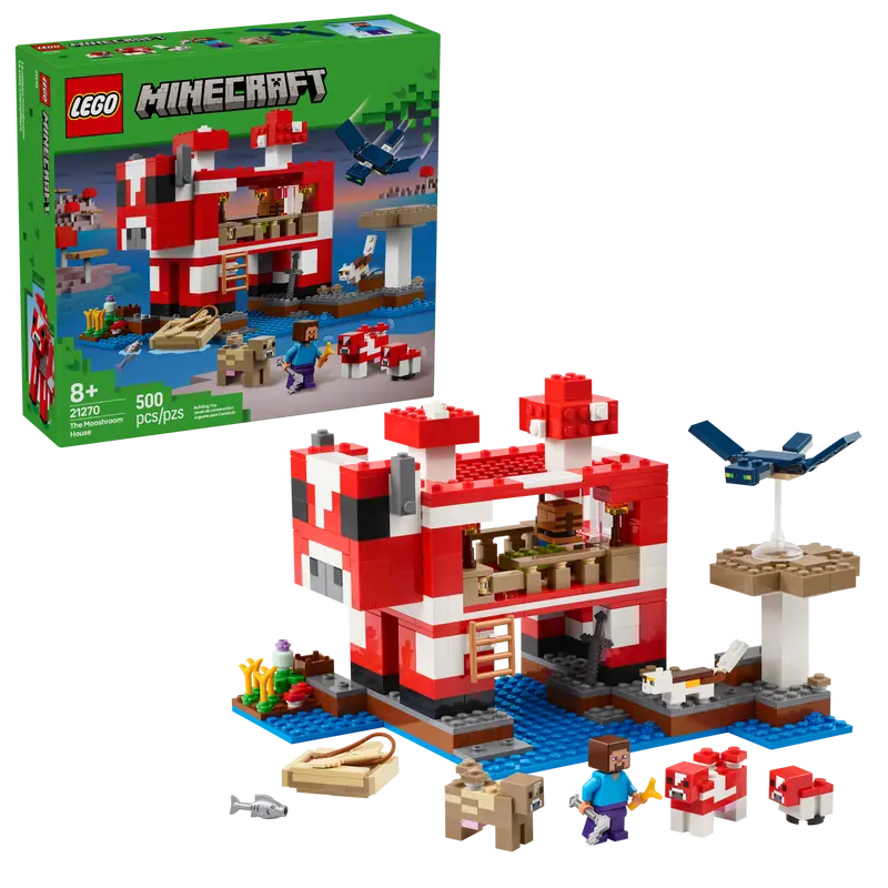 LEGO MINECRAFT 21270 THE MOOSHROOM HOUSE