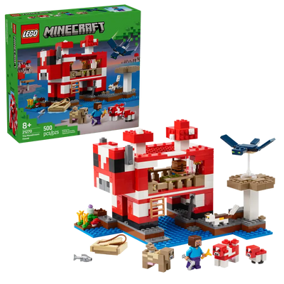 LEGO MINECRAFT 21270 THE MOOSHROOM HOUSE