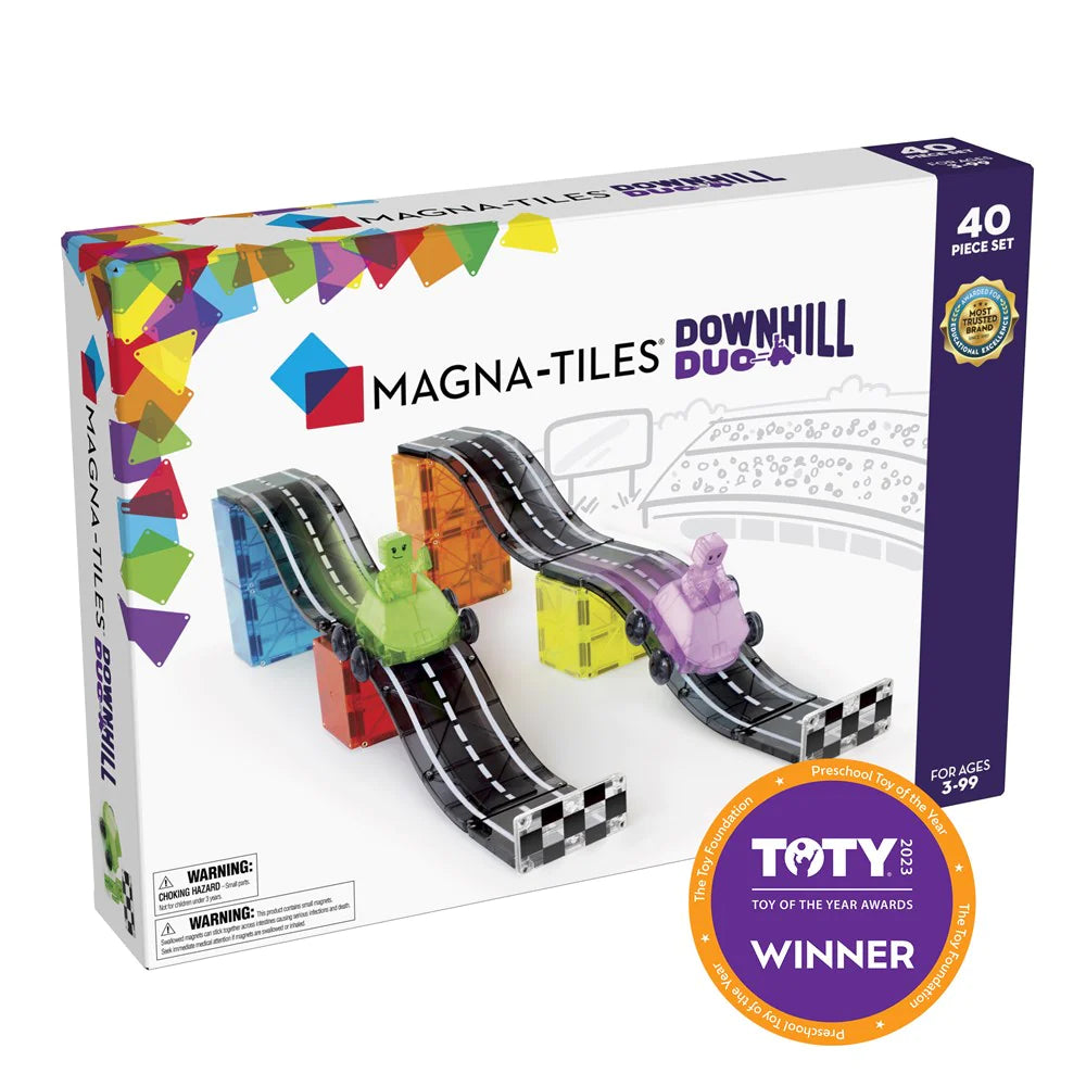 MAGNA-TILES DOWNHILL DUO 40 PIECE SET - Toyworld Frankston