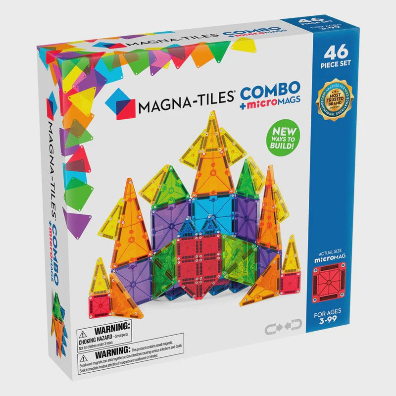 MAGNA-TILES COMBO + MICROMAGS 46 PIECE SET