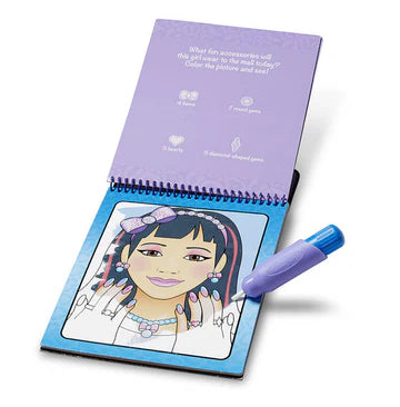 MELISSA AND DOUG WATER WOW - MAKE UP & MANICURES WATER REVEAL PAD - Toyworld Frankston