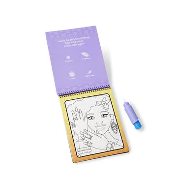 MELISSA AND DOUG WATER WOW - MAKE UP & MANICURES WATER REVEAL PAD - Toyworld Frankston
