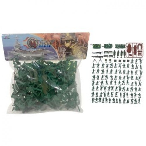 MILITARY FORCE - BAG OF SOLDIERS VEHICLES AND ACCESSORIES - Toyworld Frankston