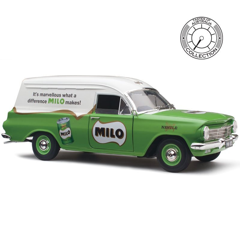 CLASSIC CARLECTABLE 1:18 HOLDEN EH PANEL VAN - TASTES OF AUSTRALIA COLLECTION MILO