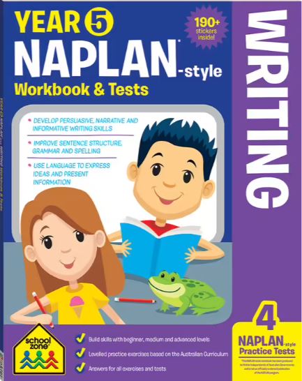 YEAR 5 NAPLAN STYLE WORKBOOK AND TESTS: WRITING