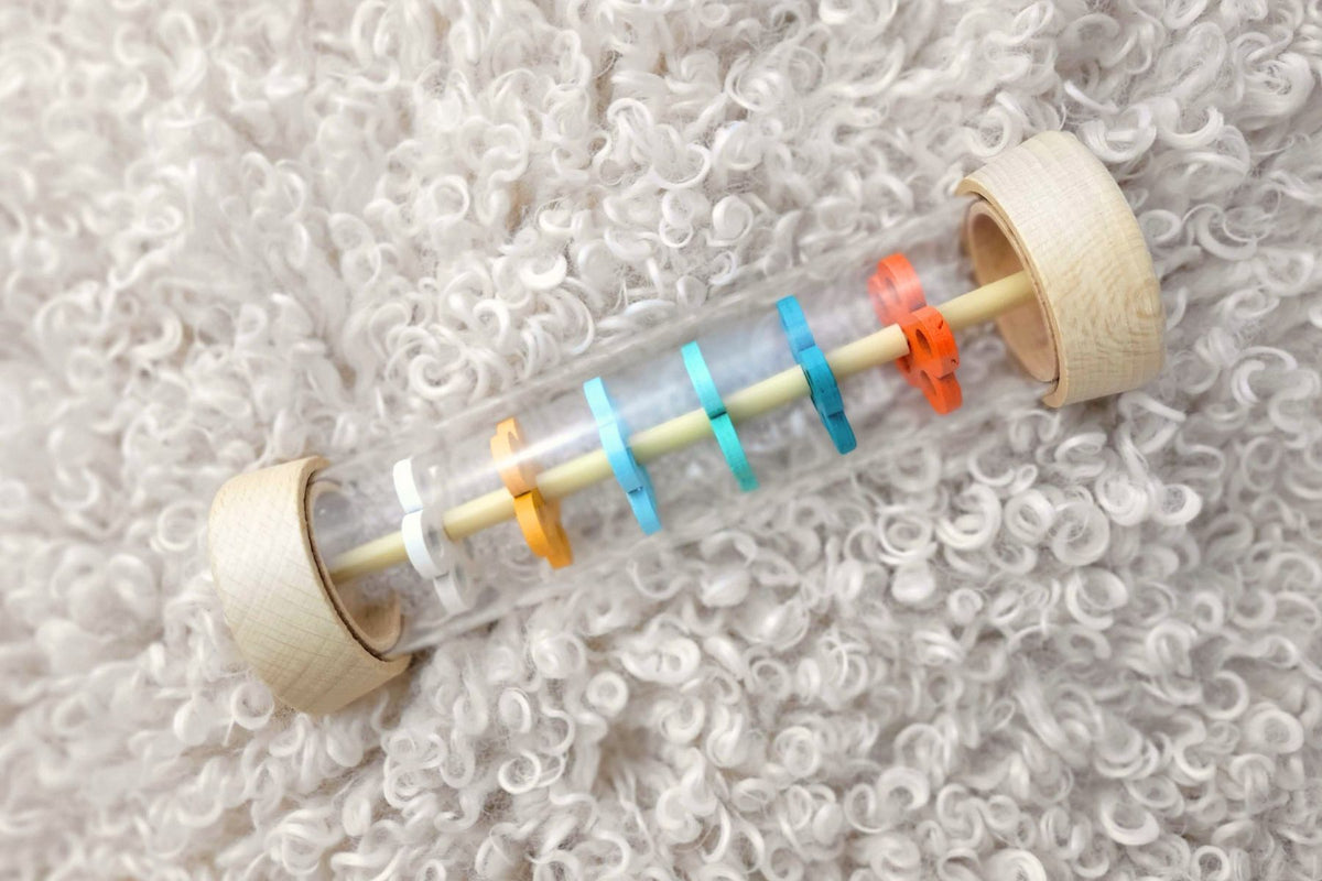 CALM AND BREEZY WOODEN RAINMAKER- BLUE BREEZE