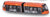 MAJORETTE 1:64 SIEMENS AVENIO TRAM - ORANGE