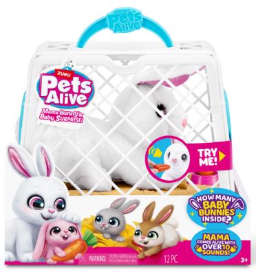 ZURU PET'S ALIVE MAMA BUNNY SURPRISE - Toyworld Frankston