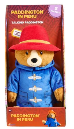 PADDINGTON BEAR - PADDINGTON IN PERU - TALKING  PLUSH