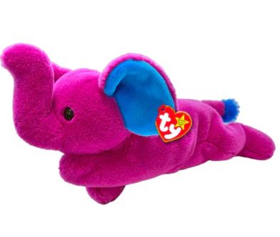 TY BEANIE BABIES - PEANUT II - ELEPHANT - Toyworld Frankston
