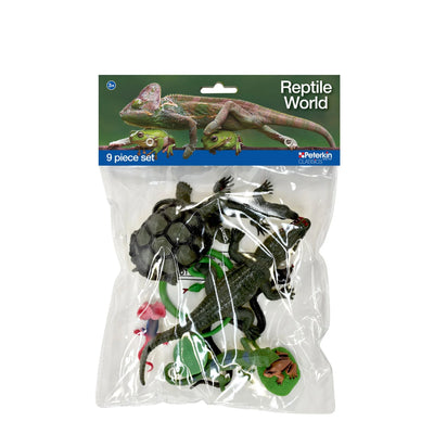 PETERKIN CLASSICS REPTILE WORLD 9 PIECE FIGURE SET - Toyworld Frankston