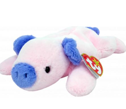 TY BEANIE BABIES - SQUEALER II - PIG - Toyworld Frankston